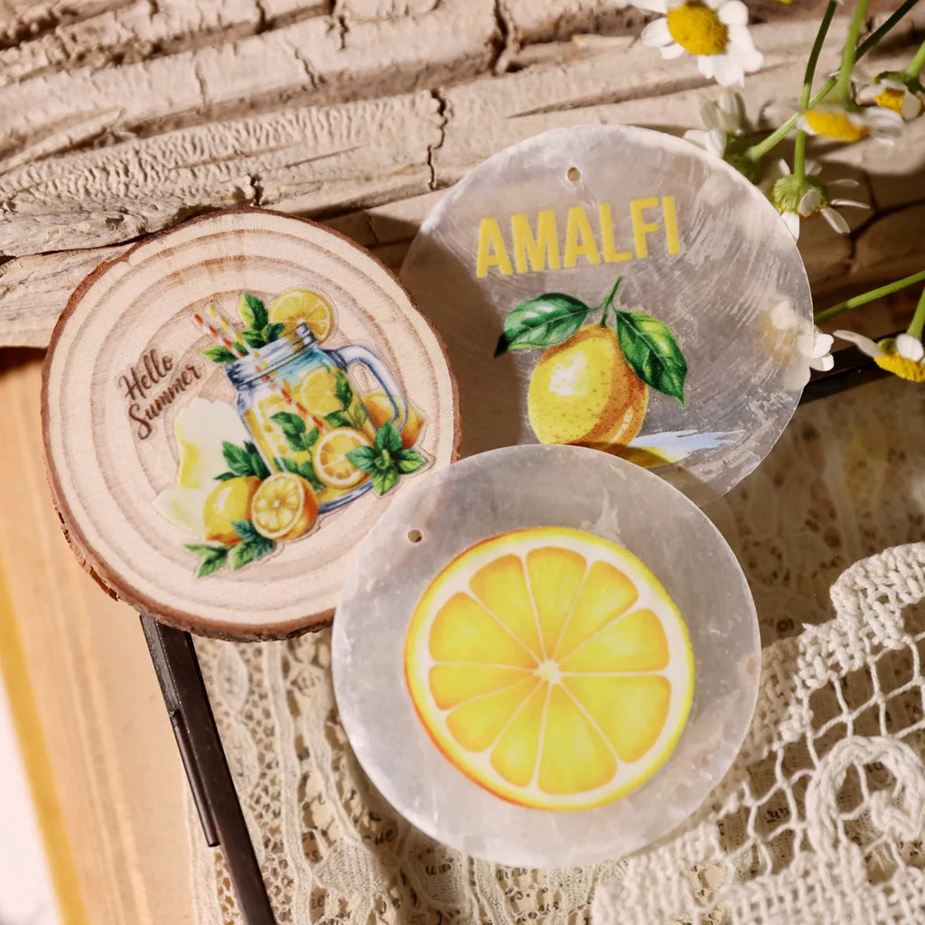 Lemon Rub-On Transfer Stickers | Fresh Summer DIY Decor
