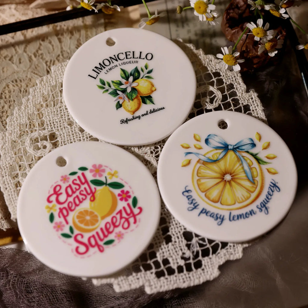 Lemon Rub-On Transfer Stickers | Fresh Summer DIY Decor