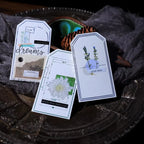 Vintage Hang Tags Paper Pack | Letterpress Label Cards for Junk Journal