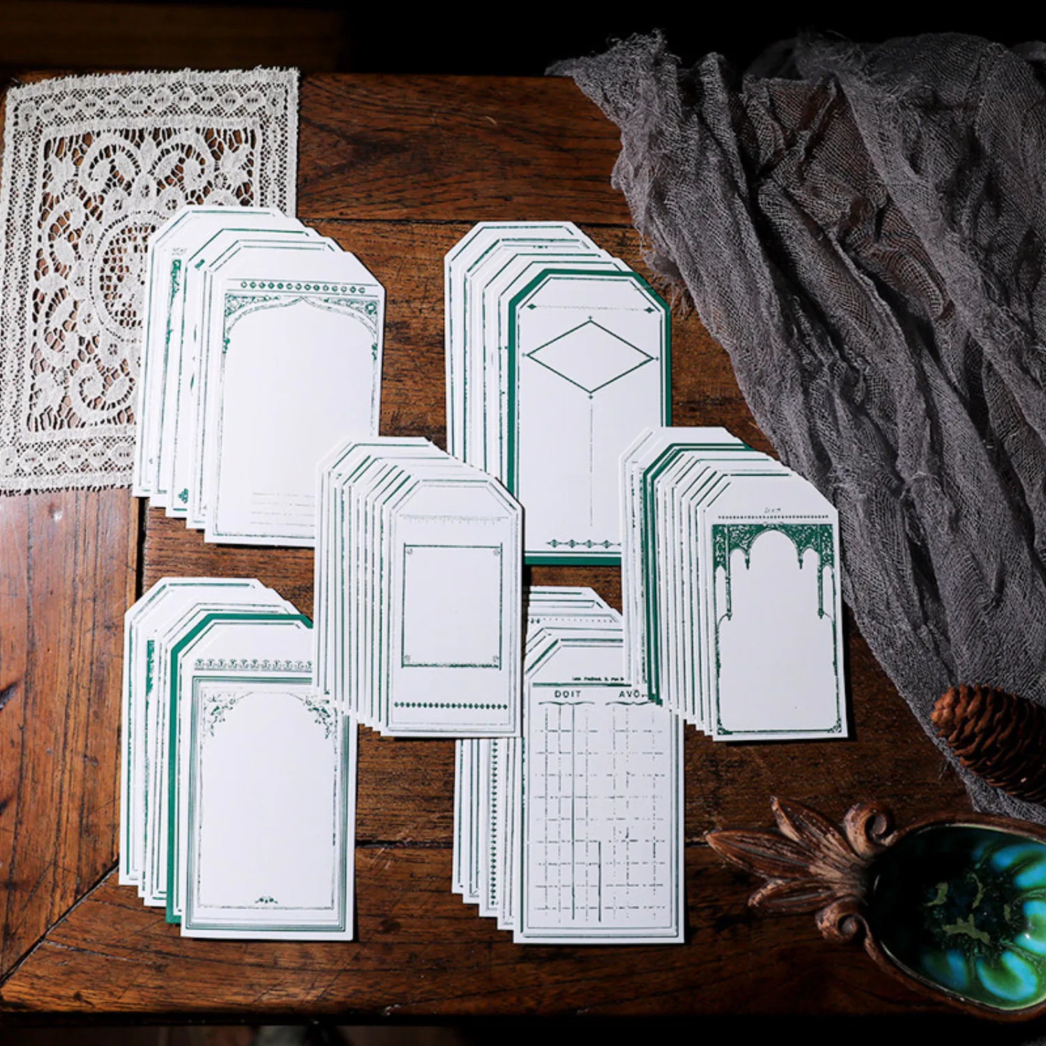 Lot de papier étiquettes vintage | Étiquettes imprimées en typographie pour journal créatif