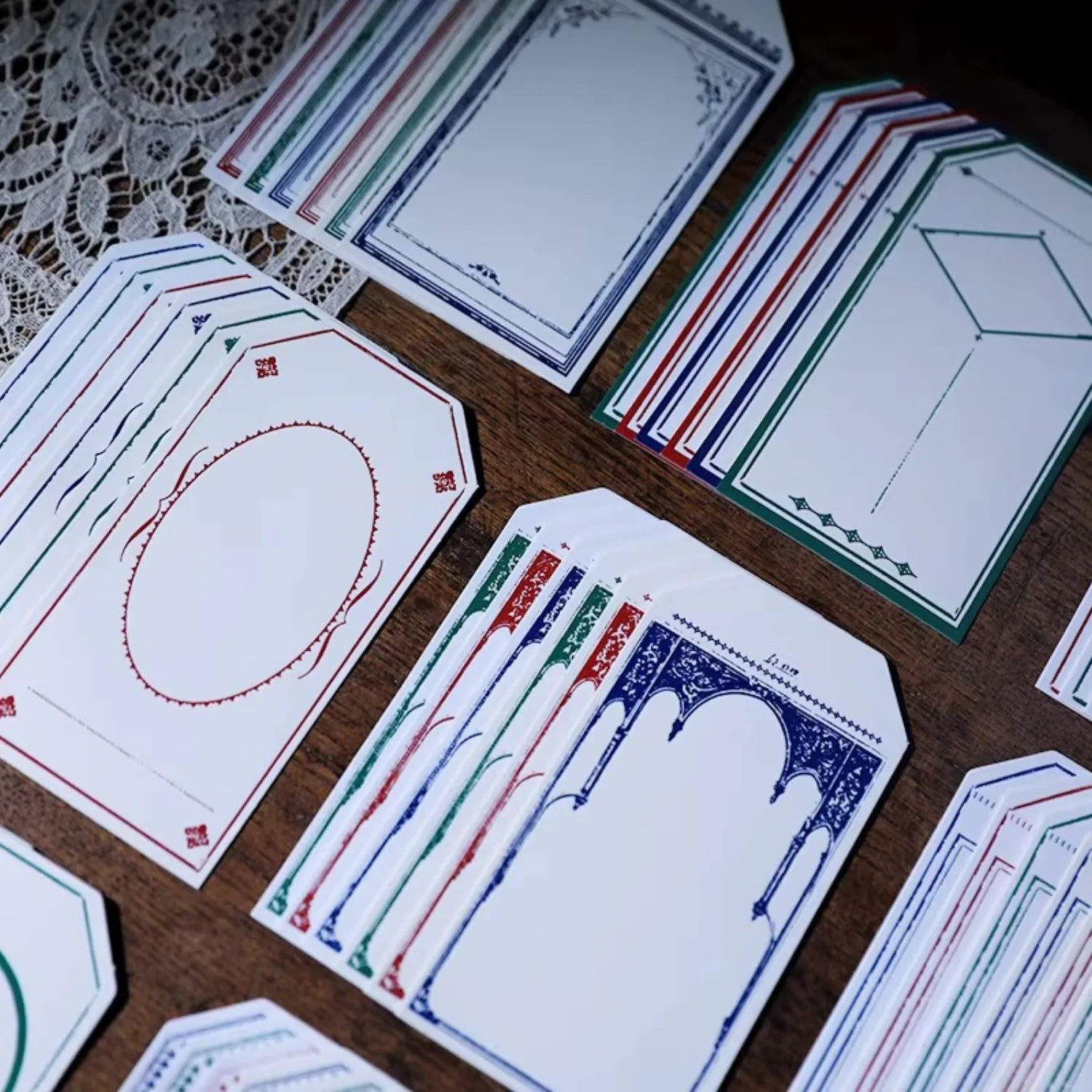 Lot de papier étiquettes vintage | Étiquettes imprimées en typographie pour journal créatif
