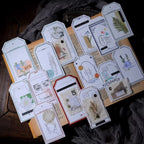 Vintage Hang Tags Paper Pack | Letterpress Label Cards for Junk Journal