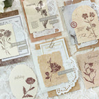 Papier scrapbooking vintage clair à motif floral gaufré | Éphémères pour journal intime