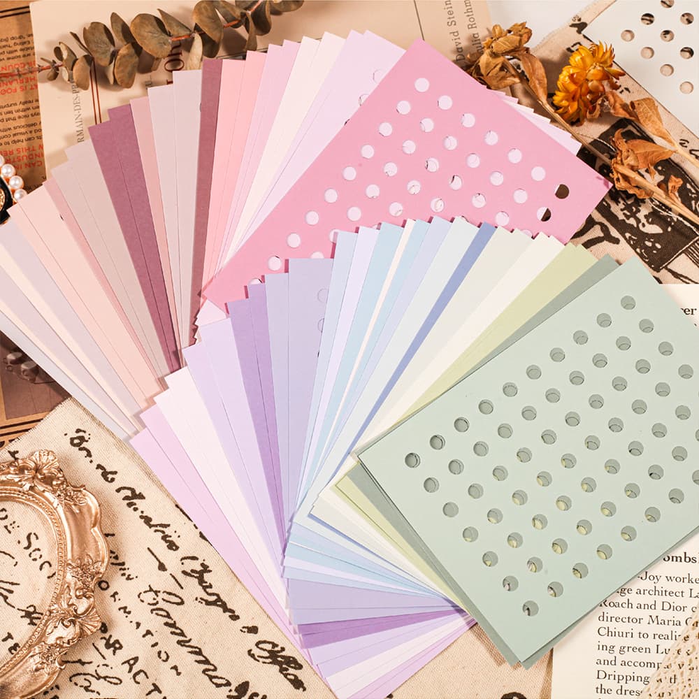 Macaron-Inspired Polka Dot Scrapbook Paper