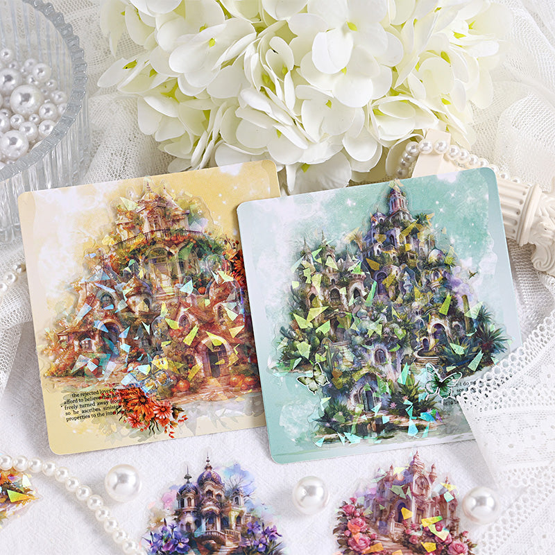 マジックキャッスル虹色ステッカーセット – ジャーナリング用