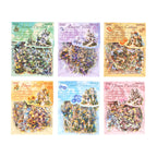 Iridescent Magic Castle Sticker Set – Für Journaling