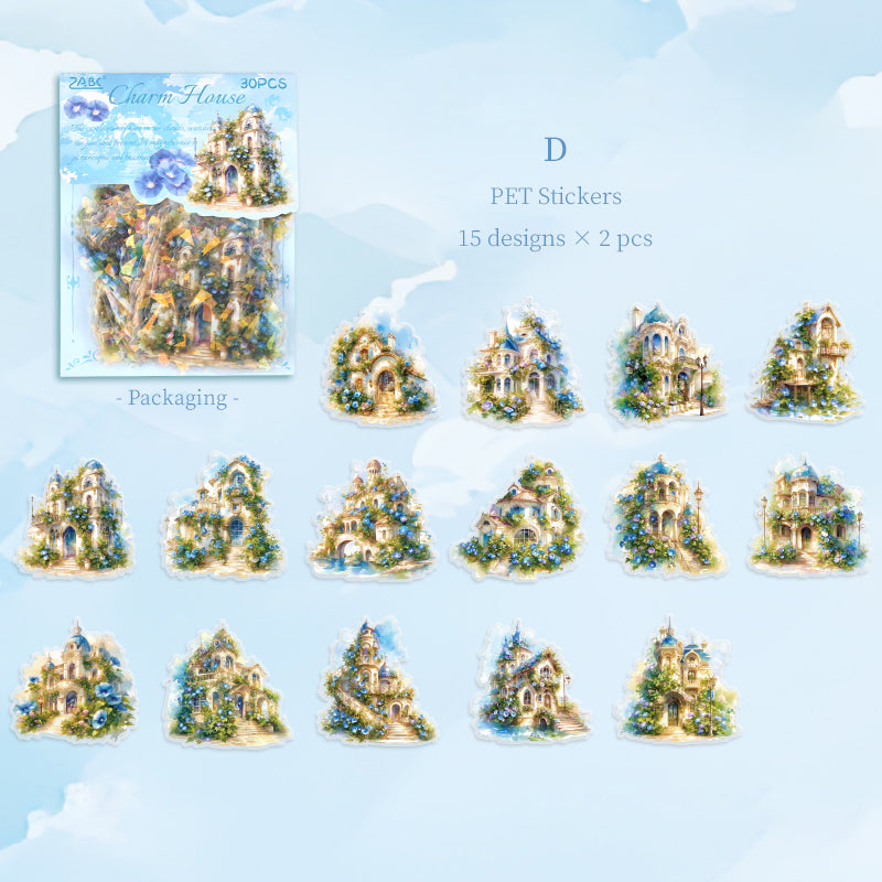 マジックキャッスル虹色ステッカーセット – ジャーナリング用