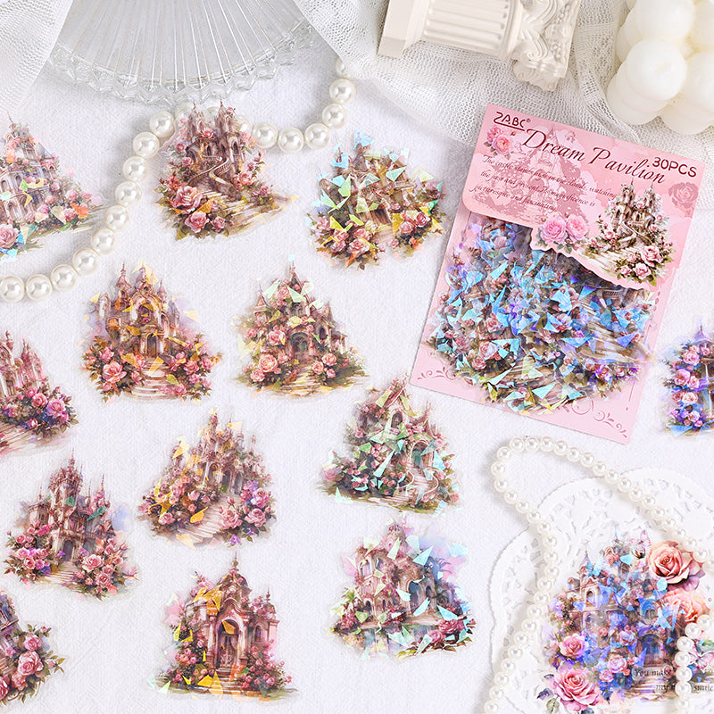 マジックキャッスル虹色ステッカーセット – ジャーナリング用