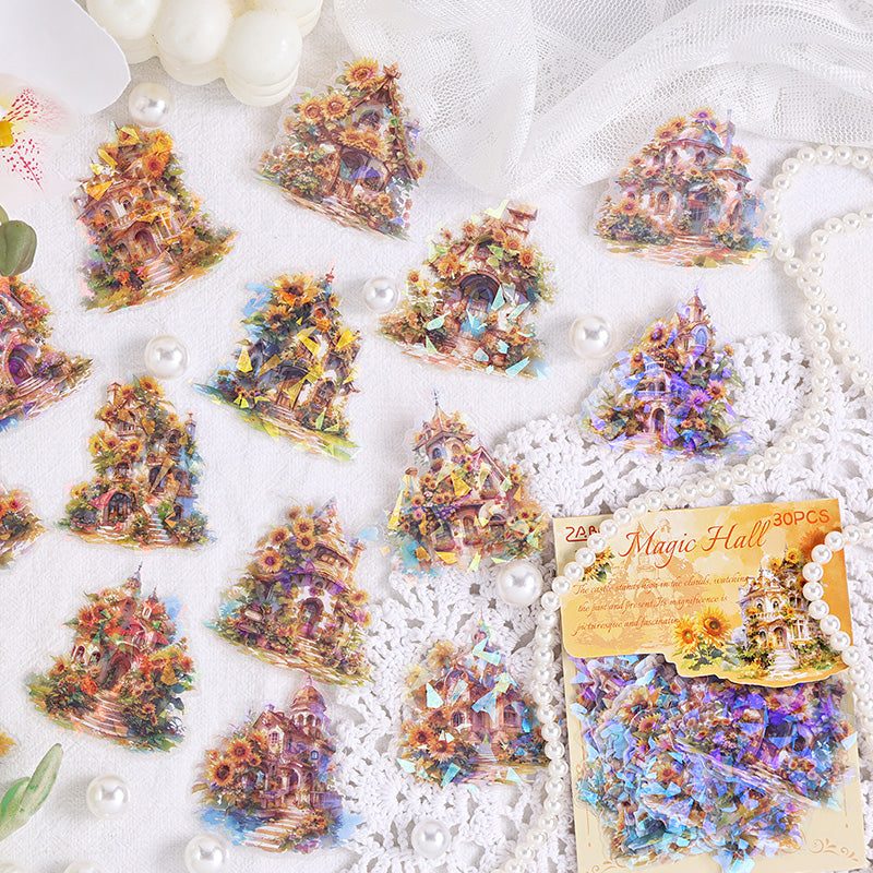 マジックキャッスル虹色ステッカーセット – ジャーナリング用