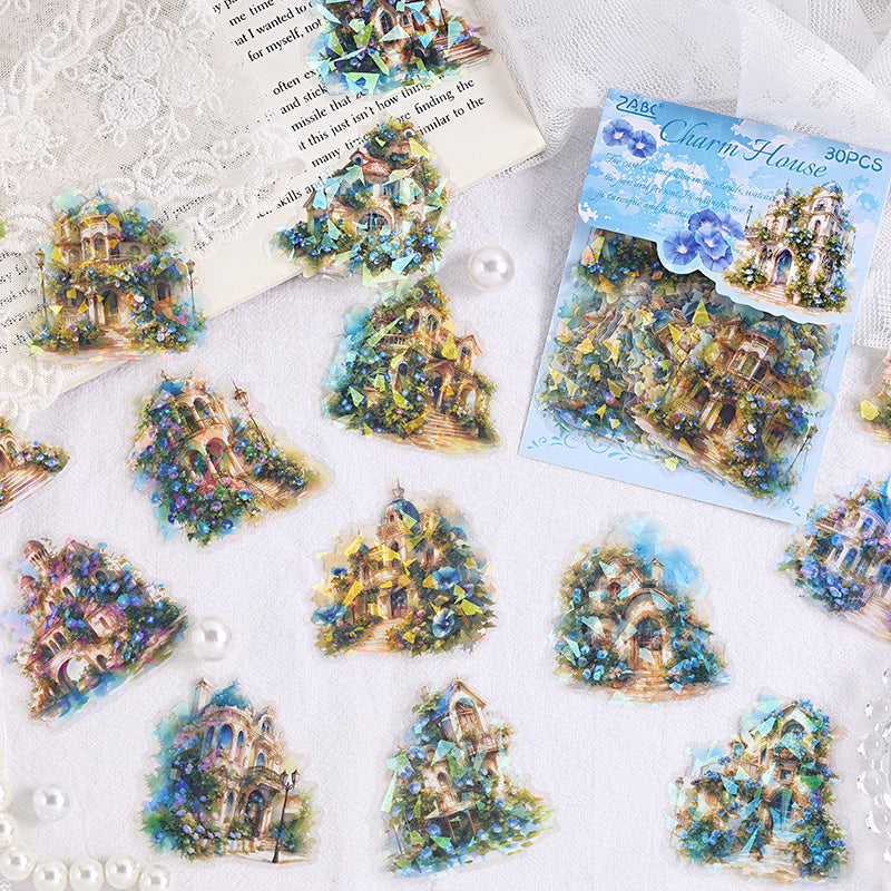 マジックキャッスル虹色ステッカーセット – ジャーナリング用