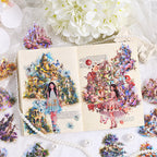 Iridescent Magic Castle Sticker Set – Für Journaling
