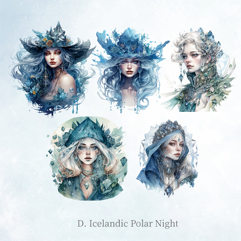 Mystical Sprite PET Sticker-Set für Scrapbooking