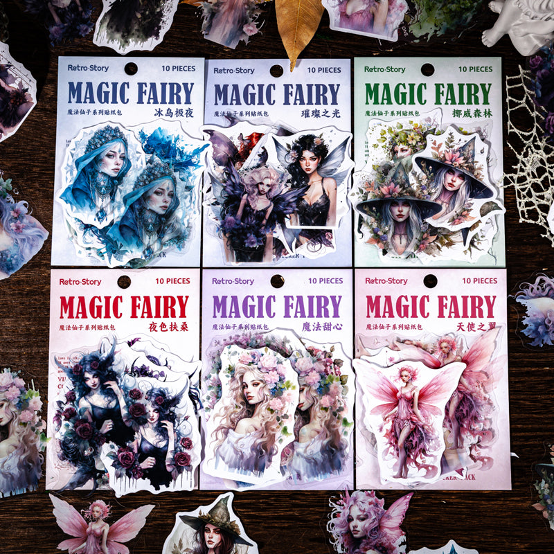 Mystical Sprite PET Sticker-Set für Scrapbooking