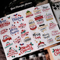 Merry Christmas Sticker | UV DTF Transfer Sticker