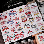 Merry Christmas Sticker | UV DTF Transfer Sticker