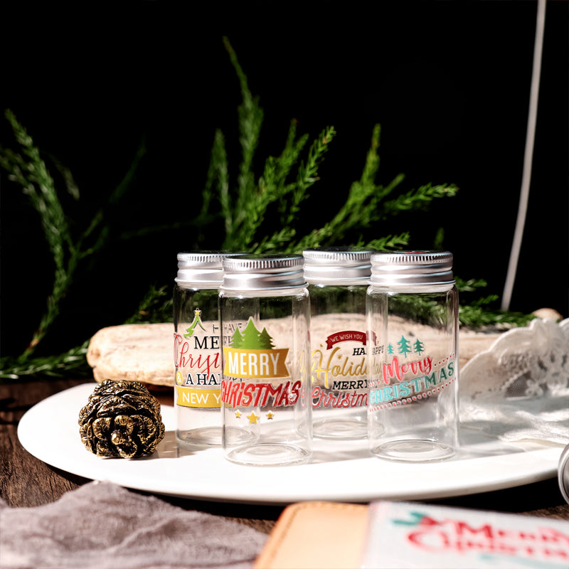 Frohe Weihnachten Aufkleber | UV DTF Transferaufkleber