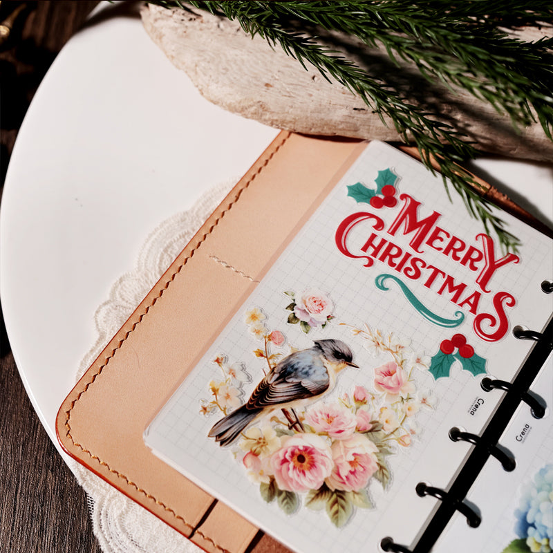 Frohe Weihnachten Aufkleber | UV DTF Transferaufkleber