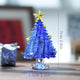 Mini figurine en verre en forme de sapin de Noël – Décoration de fêtes artisanale en verre