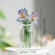 Mini handcrafted Tiny Glass Flower Iris Figurine