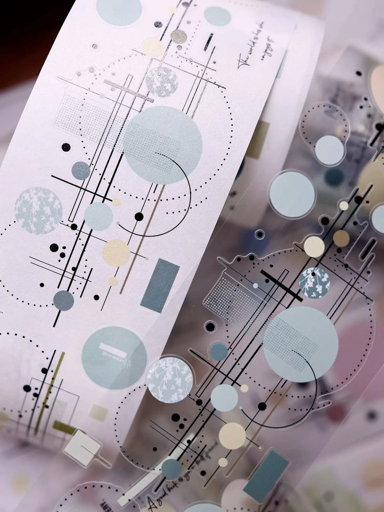 Minimal Geometric Circle PET Washi Tape