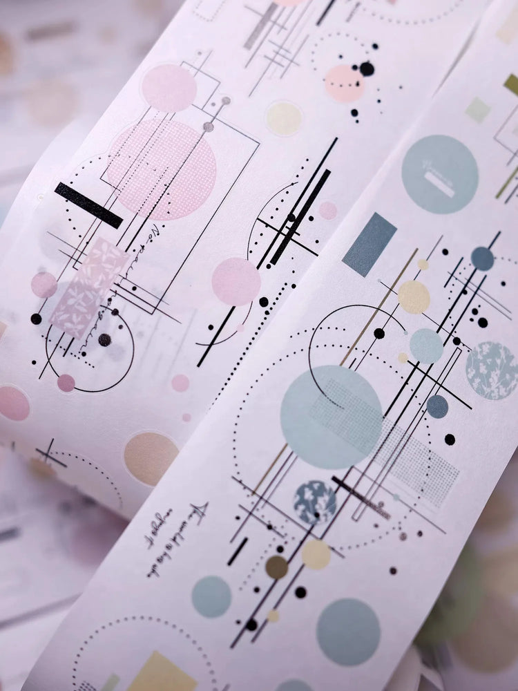 Minimal Geometric Circle PET Washi Tape