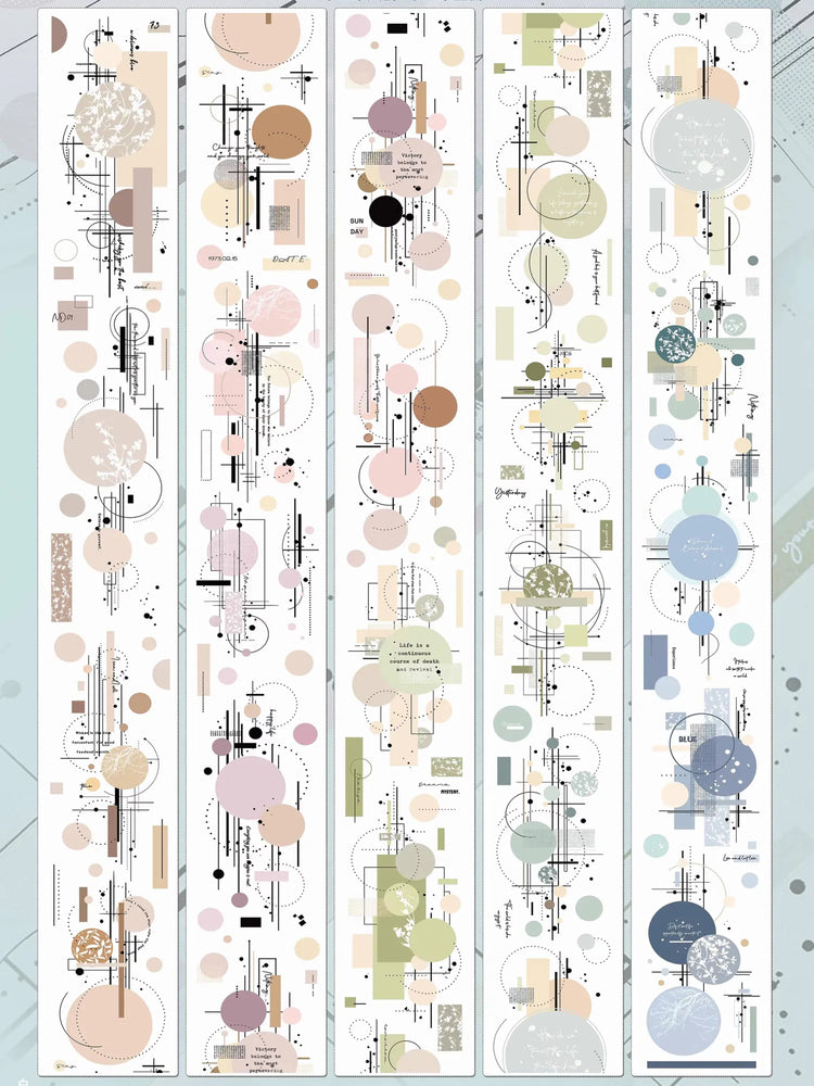 Minimal Geometric Circle PET Washi Tape
