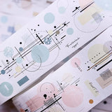 Ruban adhésif décoratif géométrique minimaliste avec cercle