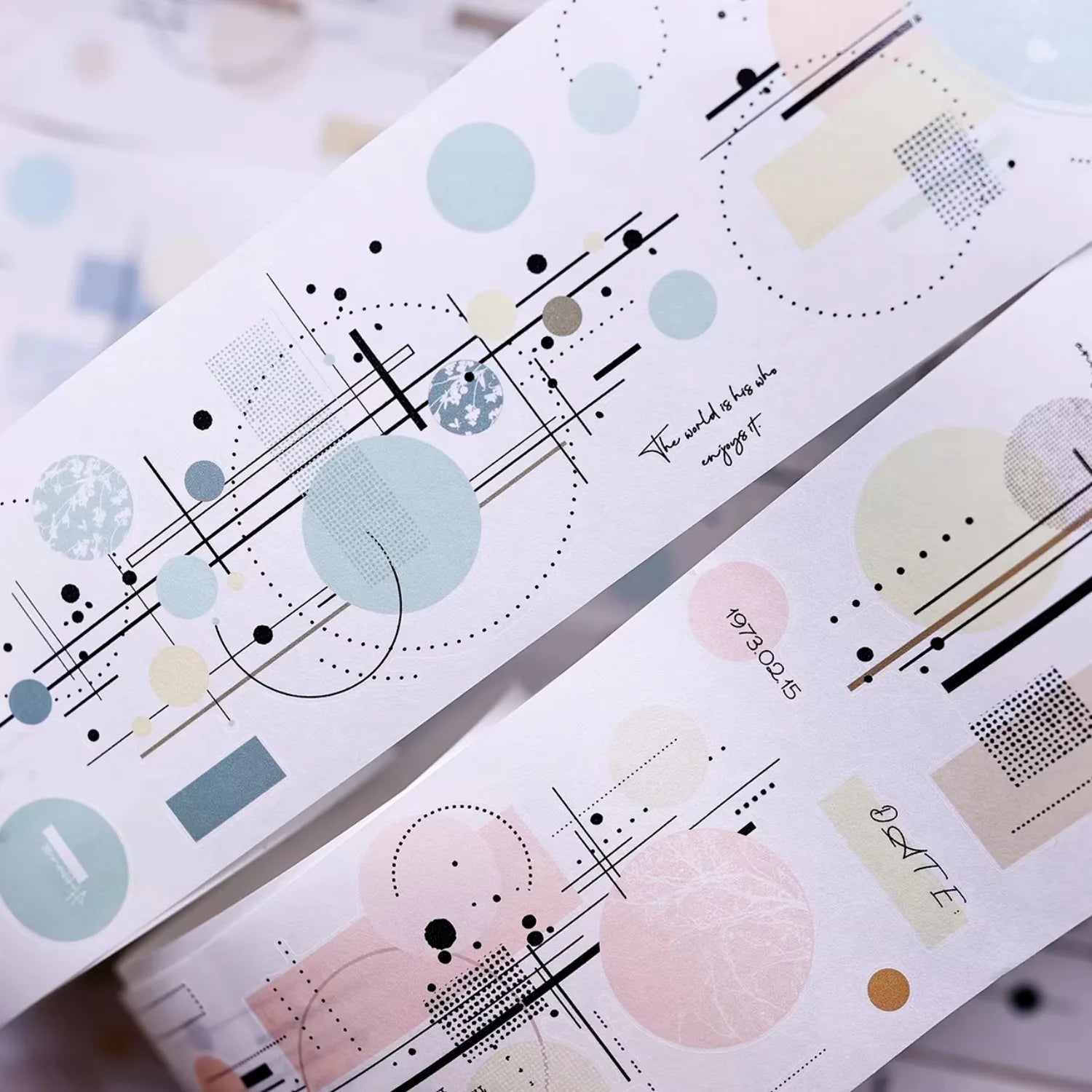Minimal Geometric Circle PET Washi Tape