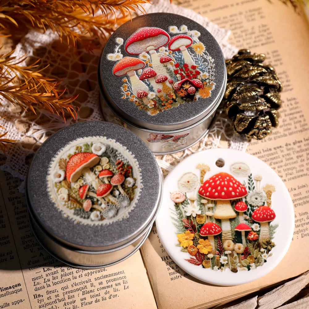 Mushroom Crystal Transfer Stickers for Cups, Phone Cases & Journals
