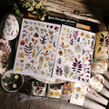 Nature Botanical Leaves UV DTF Sticker Transfers