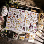 Nature Botanical Leaves UV DTF Sticker Transfers