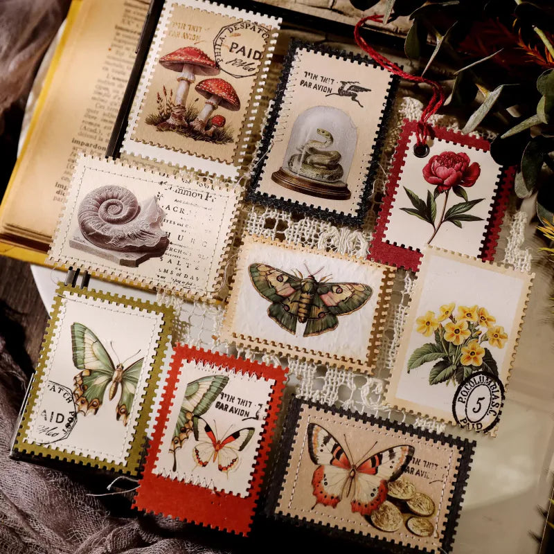 Nature Field Notes Rub-On Transfer Stickers | Forest Animals & Plants