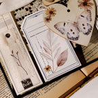 Naturtagebuch-Aufkleber zum Aufreiben | Botanische und Schmetterlingsmotive