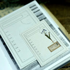 Lot de Papiers de Notes Éphémères Vintage Beige Neutre
