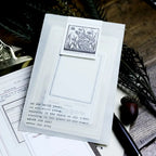 Lot de Papiers de Notes Éphémères Vintage Beige Neutre