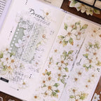 Orange Jasmine Flower Washi Tape / PET Tape – Floral Journaling Tape