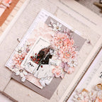 Orange Peony Floral Shell-Shimmer PET Tape