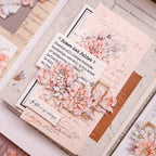 Orange Peony Floral Shell-Shimmer PET Tape