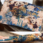 Panda Fabric Journal – Bullet Journal & Note-taking Notebook, Hobonichi Cover, Gift for Her
