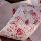 Peach Blossom Washi & PET Tape - Light Vintage