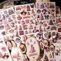 Pinke Hexen-Aufkleber zum Aufreiben | Magisches Scrapbooking