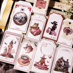 Pinke Hexen-Aufkleber zum Aufreiben | Magisches Scrapbooking