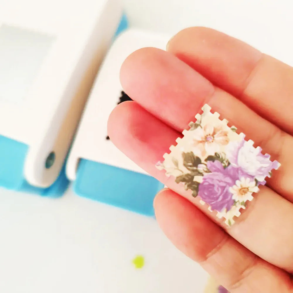 Postage Stamp Embossing Punch – Paper Craft Tool for Journaling Scrapbooking & Card Making