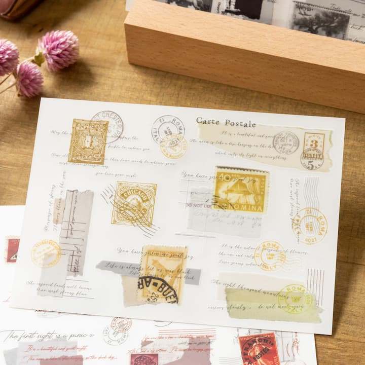 Postmark And Handwritten Letter Rub-on Stickers