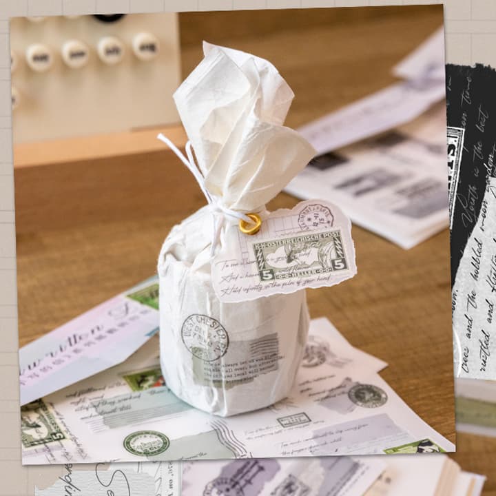 Postmark And Handwritten Letter Rub-on Stickers