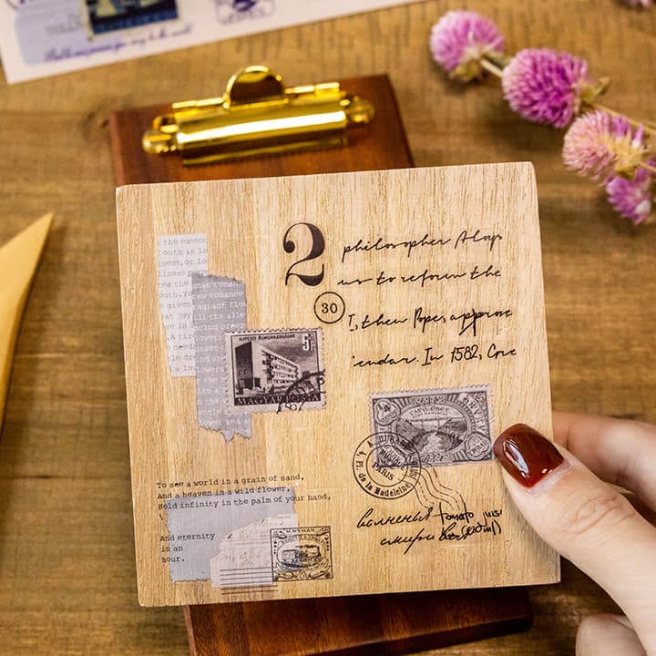 Postmark And Handwritten Letter Rub-on Stickers