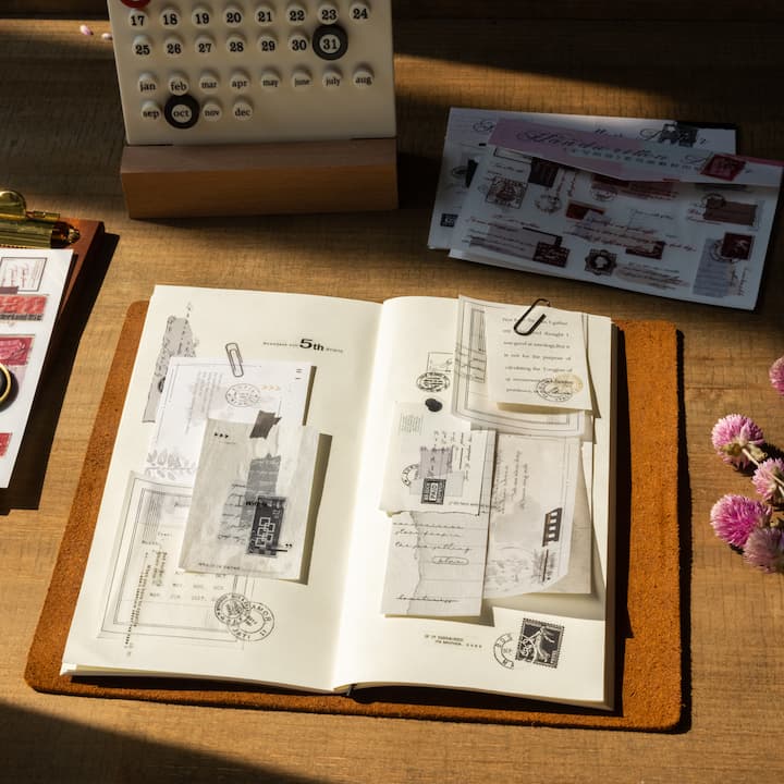 Postmark And Handwritten Letter Rub-on Stickers