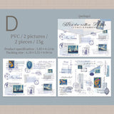 Postmark And Handwritten Letter Transfer Stickers