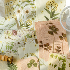 Papirpakke med pressede blomster (ephemera)