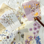 Papirpakke med pressede blomster (ephemera)